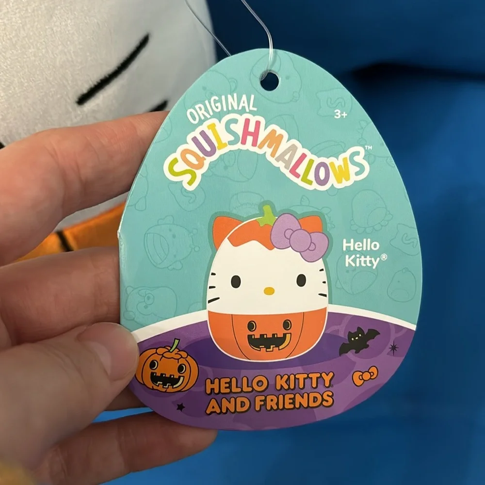 Original SquishMallows Hello Kitty Pumpkin Size 8 “ Inch NWTS - Picture 3 of 10